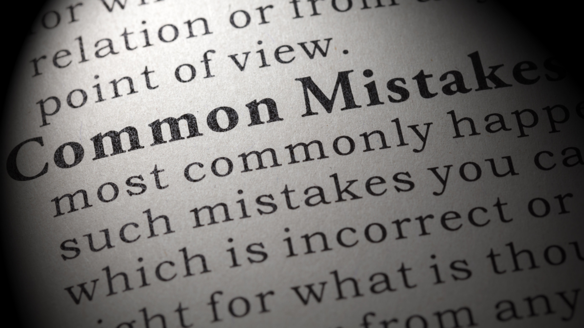 A fake dictionary entry for "Common Mistakes" that refers to Usenet setup problems and how to deal with them.